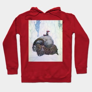 Yule Goat - John Bauer Christmas greeting Hoodie